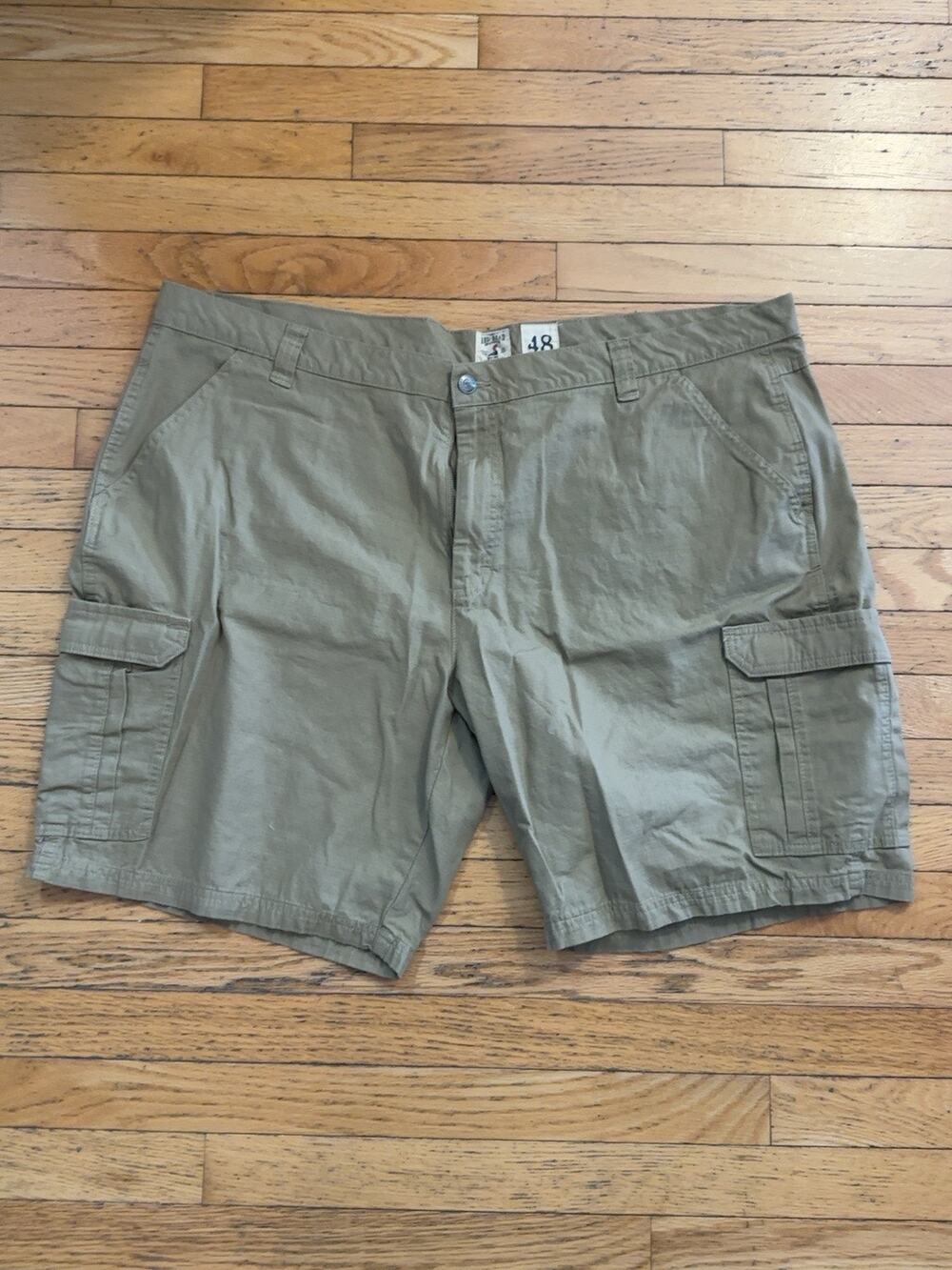 RedHead Mens Cargo Shorts Size 48 Olive Green Khaki Utility Outdoor Hiking
